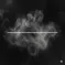 line cutting through a chaotic cloud